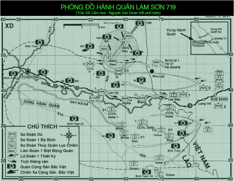 Map - Operation Lam Son 719