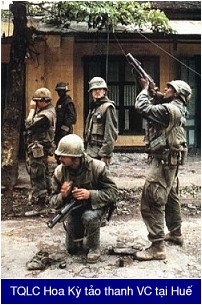 US Marines fighting in Hue, 1968